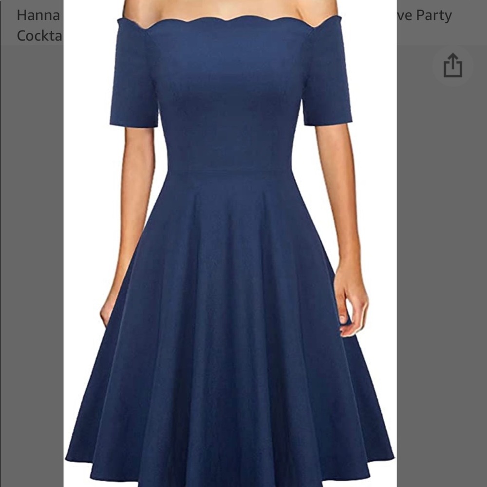 Blue cocktail dress